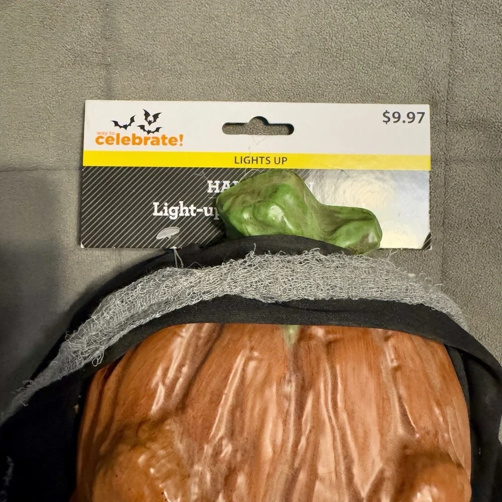 Halloween Clown Mask Lot 4‎ & Pumpkin LED Light Up Mask Costume Prop Mixed Set